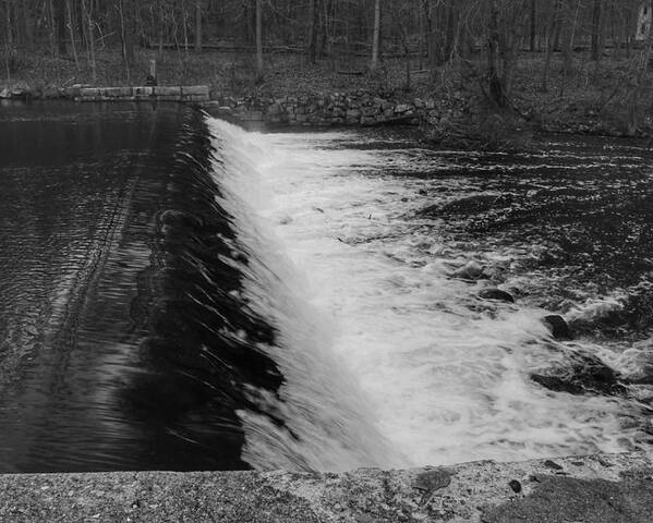 Waterloo Village Poster featuring the photograph Spillway in Detail - Waterloo Village by Christopher Lotito