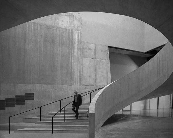 Architecture Poster featuring the photograph Staircase Tate Modern by Inge Schuster