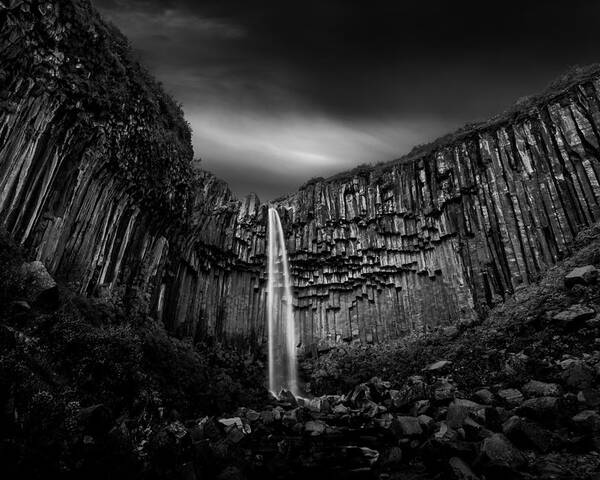 Iceland Poster featuring the photograph Svartifoss Waterfall by George Digalakis