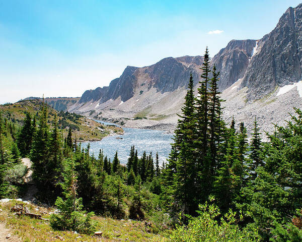 Mountain Poster featuring the photograph The Lakes of Medicine Bow Peak by Nicole Lloyd
