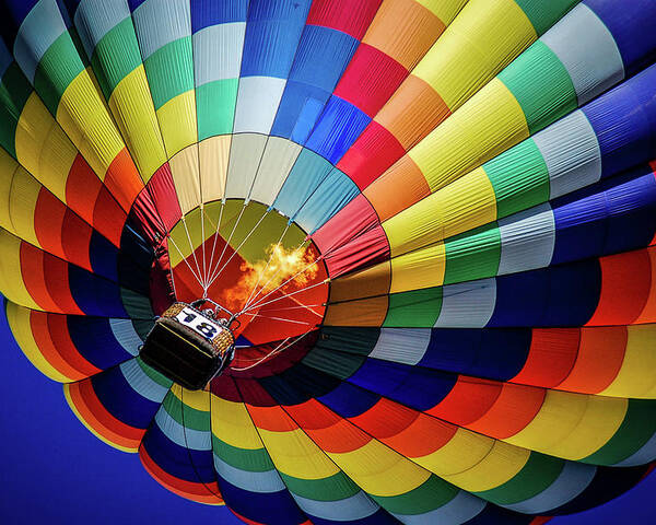 Balloon Poster featuring the photograph Up And Away In Colorado by Cliff Wilson
