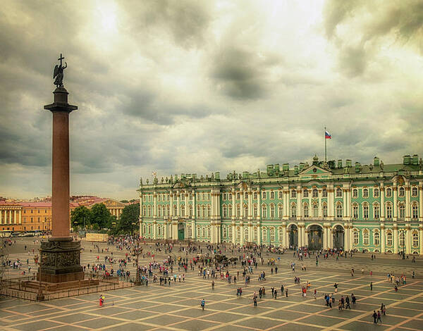 Winter Palace; St Petersburg; Russia; Baltic Sea; Baltic; Palace; Castle Poster featuring the photograph Winter Palace by Mick Burkey