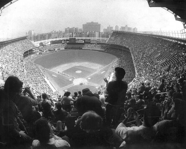 1980-1989 Poster featuring the photograph Yankee Stadium Is Packed For The New Y by New York Daily News Archive