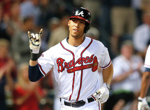 Atlanta Poster featuring the photograph Andrelton Simmons by Kevin C. Cox