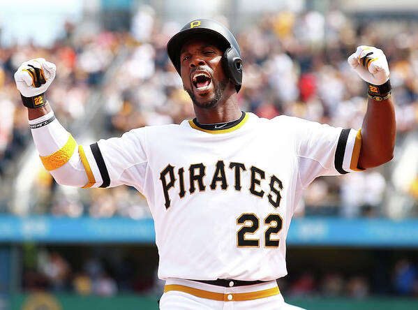 Following Poster featuring the photograph Andrew Mccutchen by Jared Wickerham