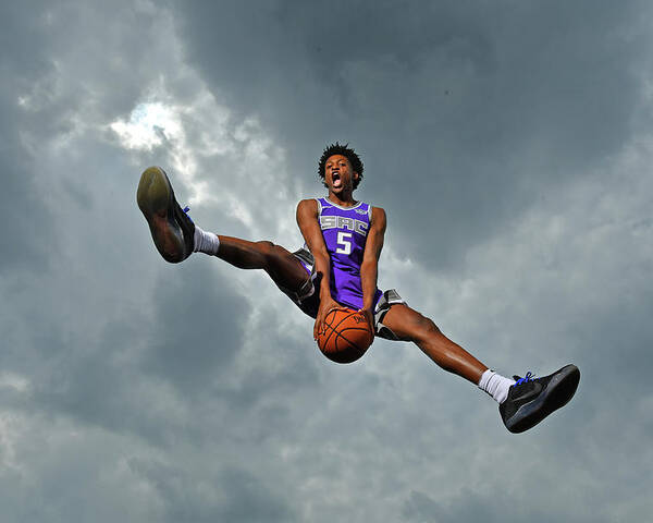 Nba Pro Basketball Poster featuring the photograph De'aaron Fox by Jesse D. Garrabrant