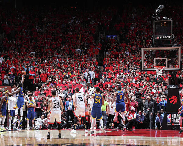 Playoffs Poster featuring the photograph Draymond Green and Kyle Lowry by Nathaniel S. Butler