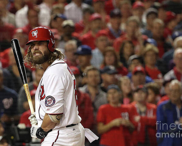 Three Quarter Length Poster featuring the photograph Jayson Werth by Patrick Smith