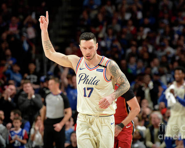Playoffs Poster featuring the photograph J.j. Redick by David Dow