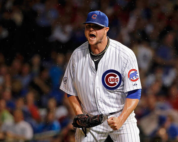 The End Poster featuring the photograph Jon Lester by Jon Durr
