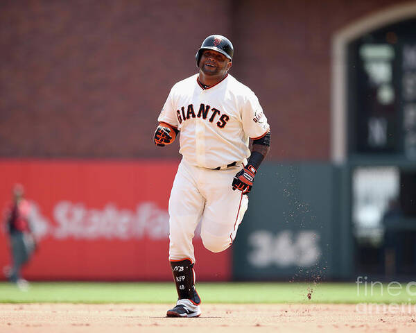 San Francisco Poster featuring the photograph Pablo Sandoval by Ezra Shaw