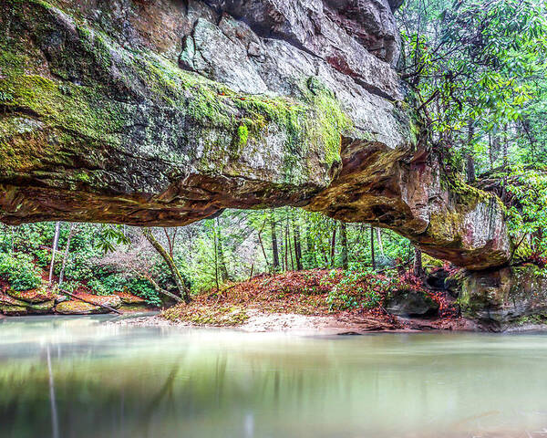 Red River. Gorge Poster featuring the photograph Rock Bridge by Ed Newell