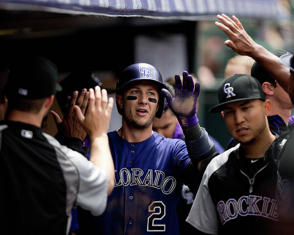 Second Inning Poster featuring the photograph Troy Tulowitzki by Justin Edmonds