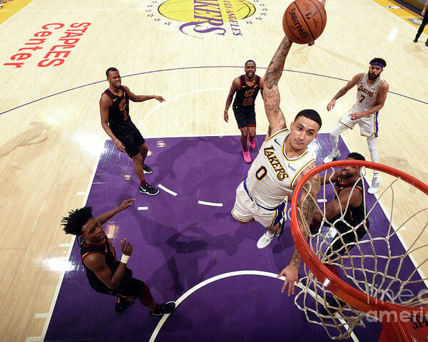Nba Pro Basketball Poster featuring the photograph Kyle Kuzma by Andrew D. Bernstein