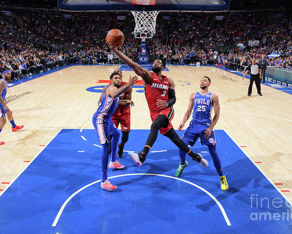Nba Pro Basketball Poster featuring the photograph Dwyane Wade by Jesse D. Garrabrant