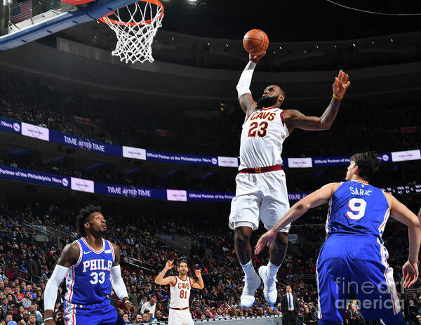 Nba Pro Basketball Poster featuring the photograph Lebron James by Jesse D. Garrabrant