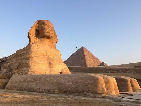 Giza Poster featuring the photograph Great Sphinx by Trevor Grassi