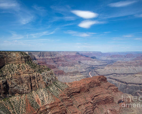 The Grand Canyon Poster featuring the digital art The Grand Canyon by Tammy Keyes