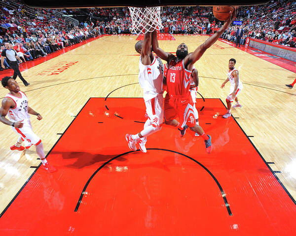 Nba Pro Basketball Poster featuring the photograph James Harden by Bill Baptist
