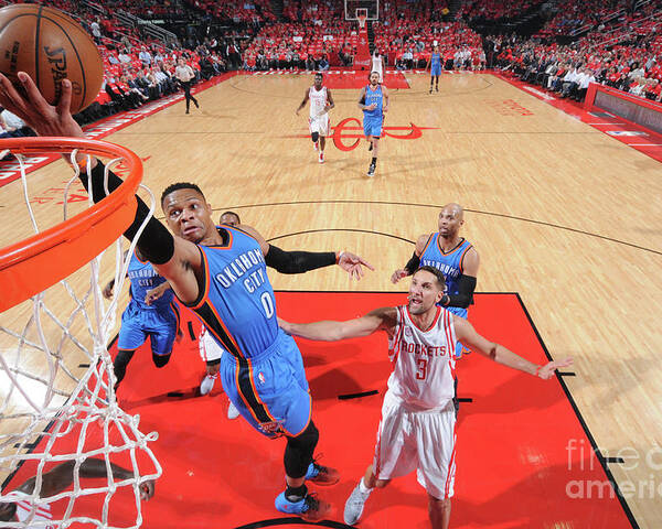 Playoffs Poster featuring the photograph Russell Westbrook by Bill Baptist