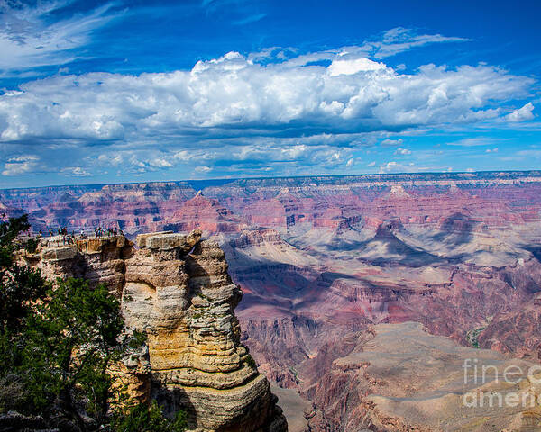 The Grand Canyon South Rim Poster featuring the digital art The Grand Canyon South Rim by Tammy Keyes