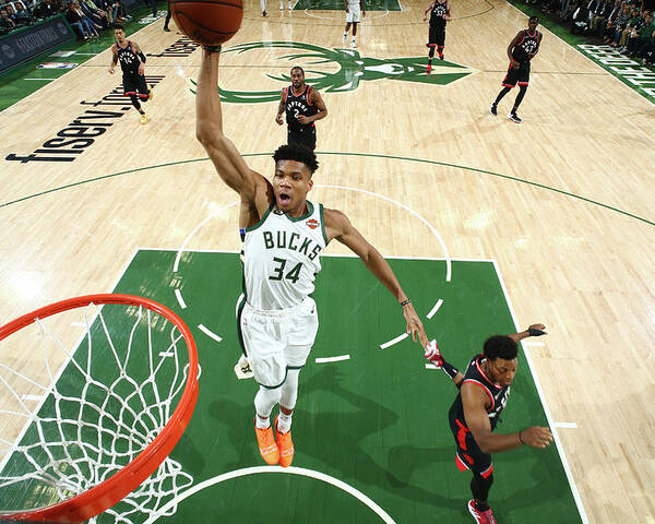 Playoffs Poster featuring the photograph Giannis Antetokounmpo by Nathaniel S. Butler