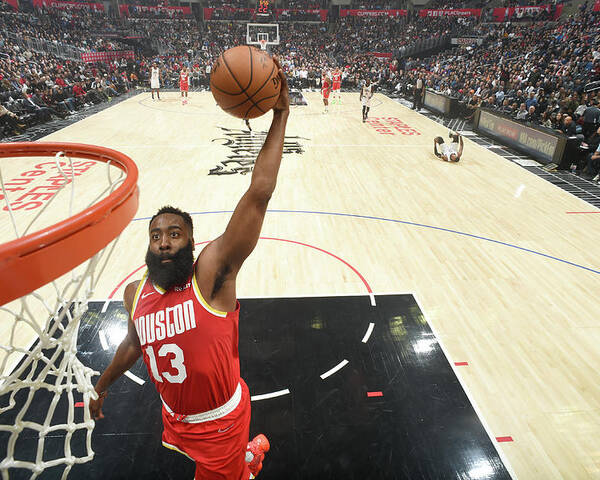 Nba Pro Basketball Poster featuring the photograph James Harden by Andrew D. Bernstein