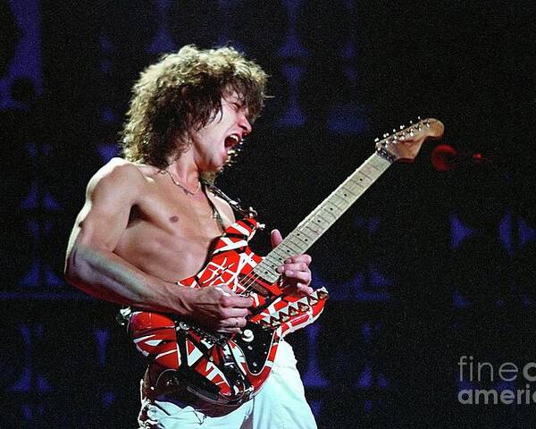 Eddie Poster featuring the photograph Eddie Van Halen by Action