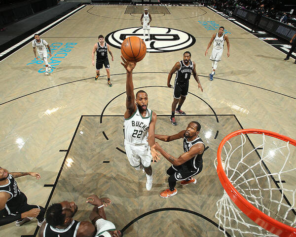Khris Middleton Poster featuring the photograph Khris Middleton by Nathaniel S. Butler
