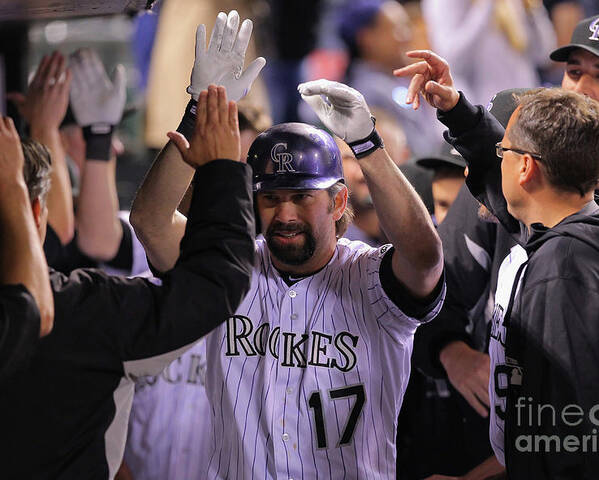 Ninth Inning Poster featuring the photograph Todd Helton by Doug Pensinger