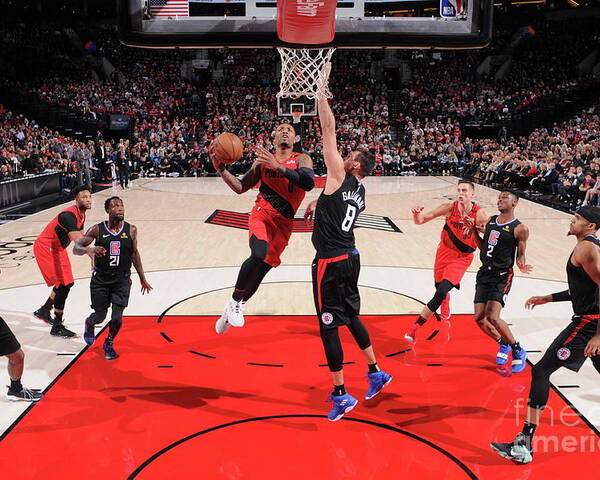 Damian Lillard Poster featuring the photograph Damian Lillard by Sam Forencich
