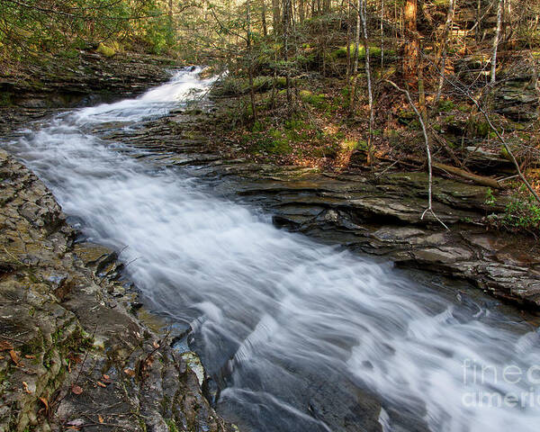 Hike Poster featuring the photograph Rushing Water by Phil Perkins