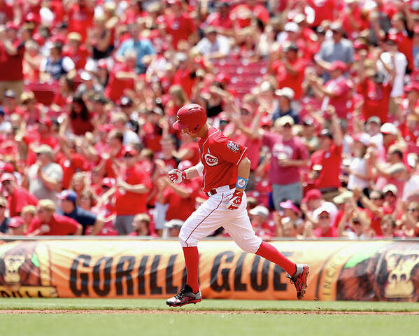 Great American Ball Park Poster featuring the photograph Todd Frazier by Andy Lyons