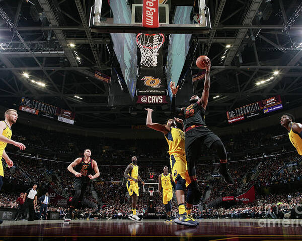 Playoffs Poster featuring the photograph Lebron James by Nathaniel S. Butler