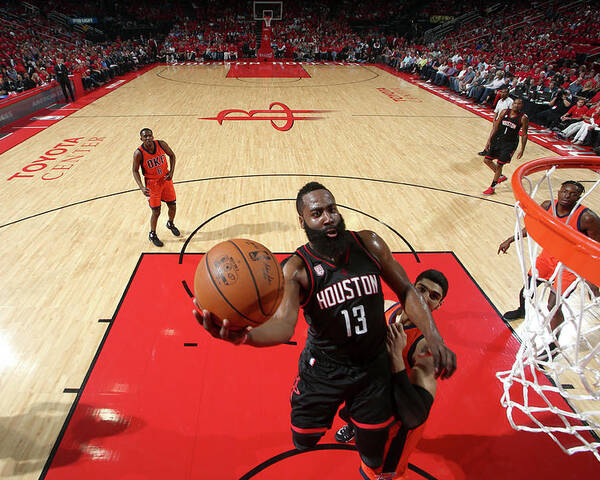Playoffs Poster featuring the photograph James Harden by Nathaniel S. Butler