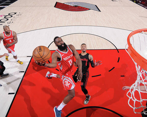 Nba Pro Basketball Poster featuring the photograph James Harden by Sam Forencich