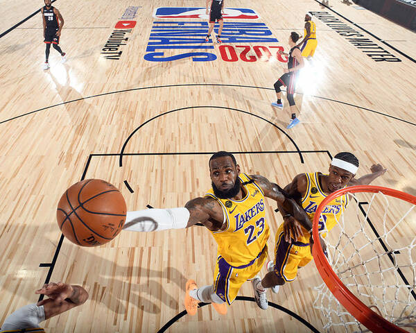 Playoffs Poster featuring the photograph Lebron James by Andrew D. Bernstein