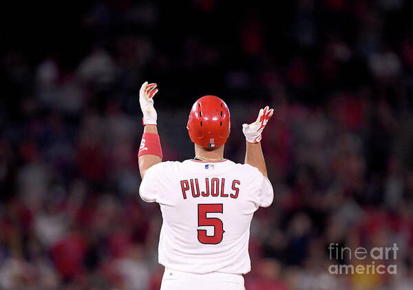 Second Inning Poster featuring the photograph Albert Pujols by Harry How