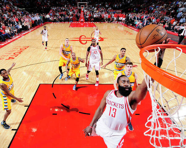 Nba Pro Basketball Poster featuring the photograph James Harden by Bill Baptist