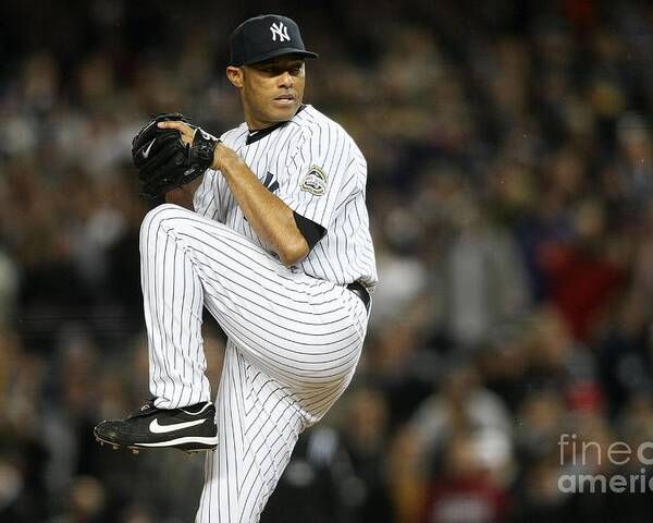 American League Baseball Poster featuring the photograph Mariano Rivera by Nick Laham