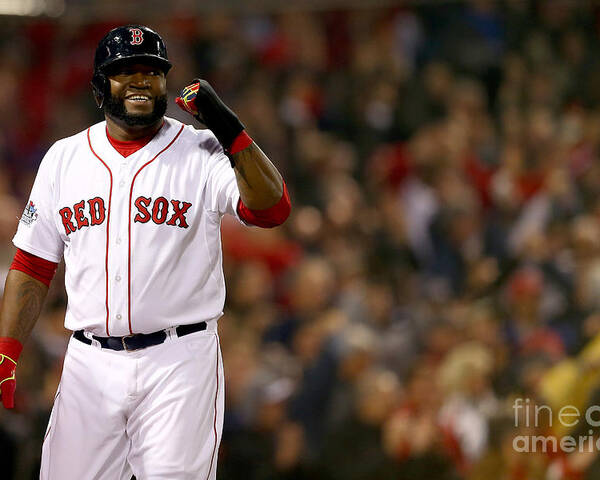 Playoffs Poster featuring the photograph David Ortiz by Elsa