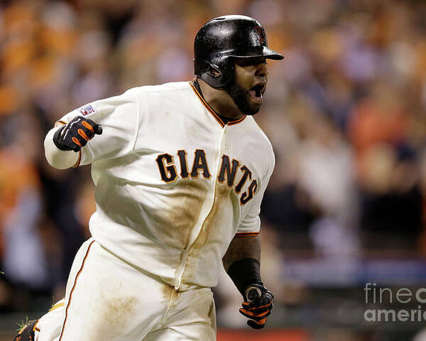 Playoffs Poster featuring the photograph Pablo Sandoval by Ezra Shaw