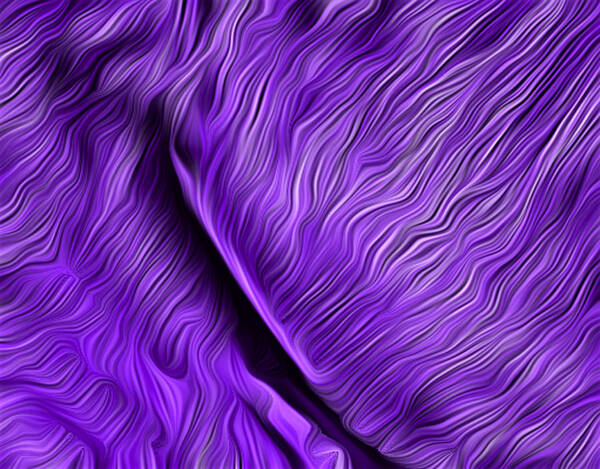 Digital Poster featuring the digital art A Fold in Time - Purple by Ronald Mills
