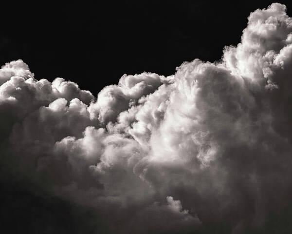 Cloudscape Poster featuring the photograph Above in Monochrome by Rich Kovach