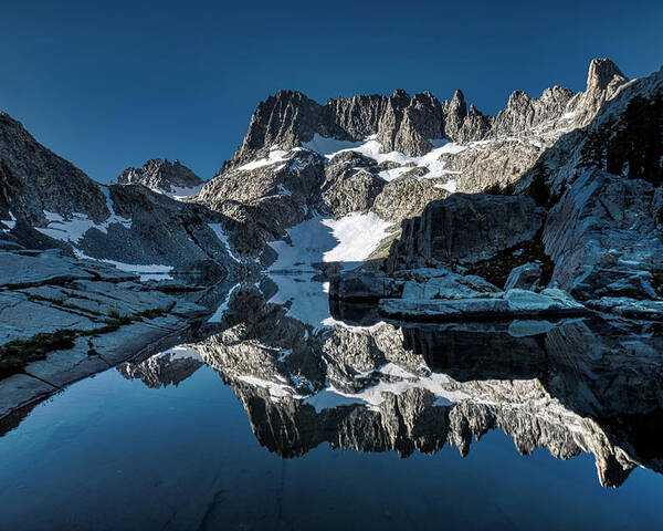 Landscape Poster featuring the photograph Alpine Blue Reflection by Romeo Victor