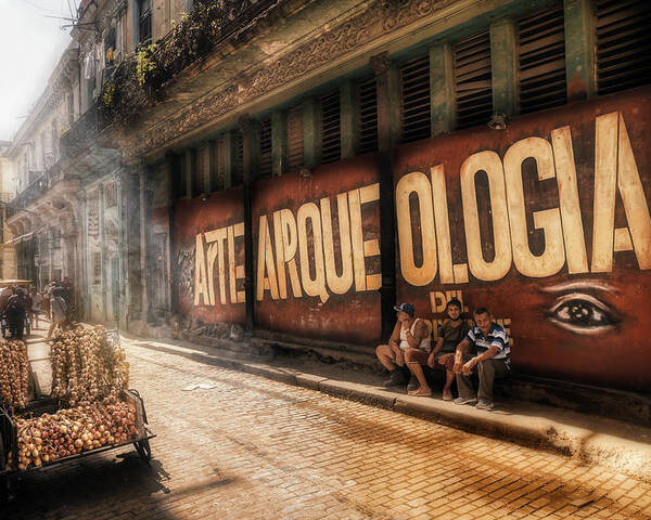 Cuba Poster featuring the photograph Archeology of the present by Micah Offman