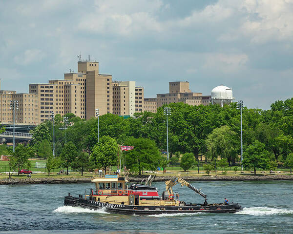 Tugboat Poster featuring the photograph Army Corps of Engineers Tugboat by Cate Franklyn