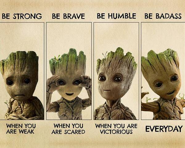 Baby Groot. Guardians Of The Galaxy. Wall Art Canvas. Canvas Prints by Jose Bowers - Fine Art America