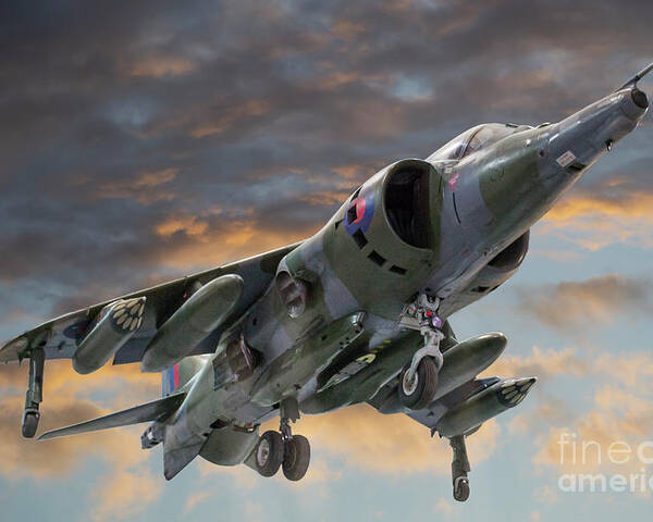 BAe Harrier GR.3 XZ133 Poster by Simon Pocklington - Fine Art America
