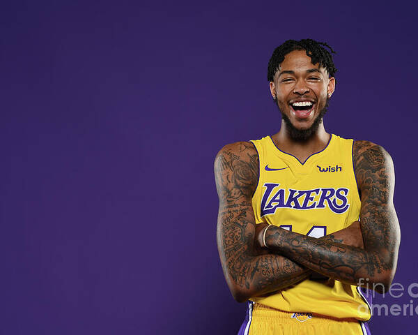 Media Day Poster featuring the photograph Brandon Ingram by Aaron Poole